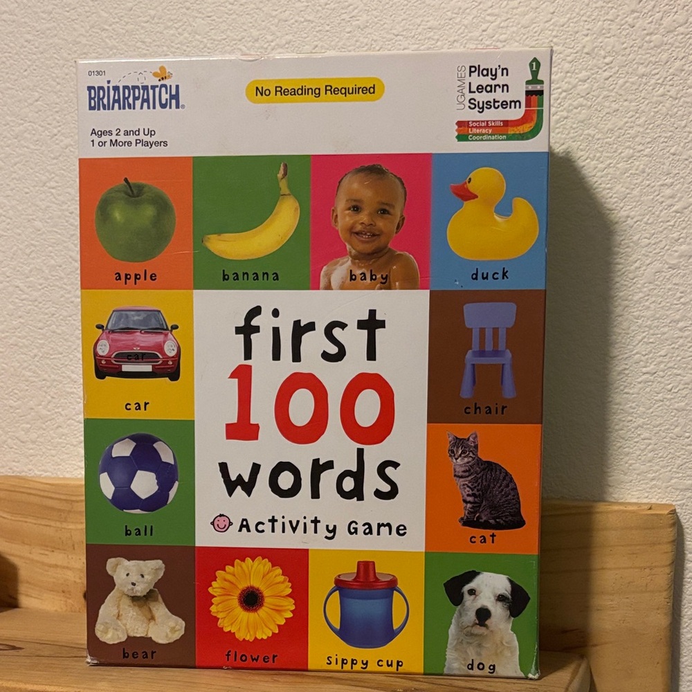 Briarpatch First 100 Words Activity Game - Colorful Learning Toy